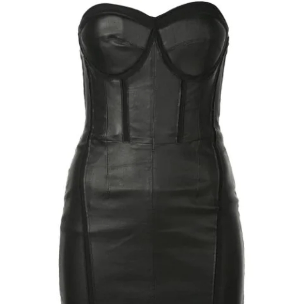 NWT RtA Leather Mini Dress - Picture 2 of 4